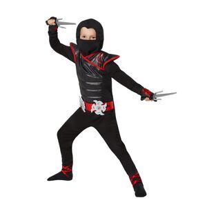 🥷 Deadly Ninja Costume - Morph Costumes Kids Size L 10-12 - NWT